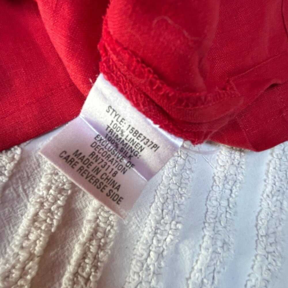 David Dart Collection Button Down Linen Shirt Blo… - image 4